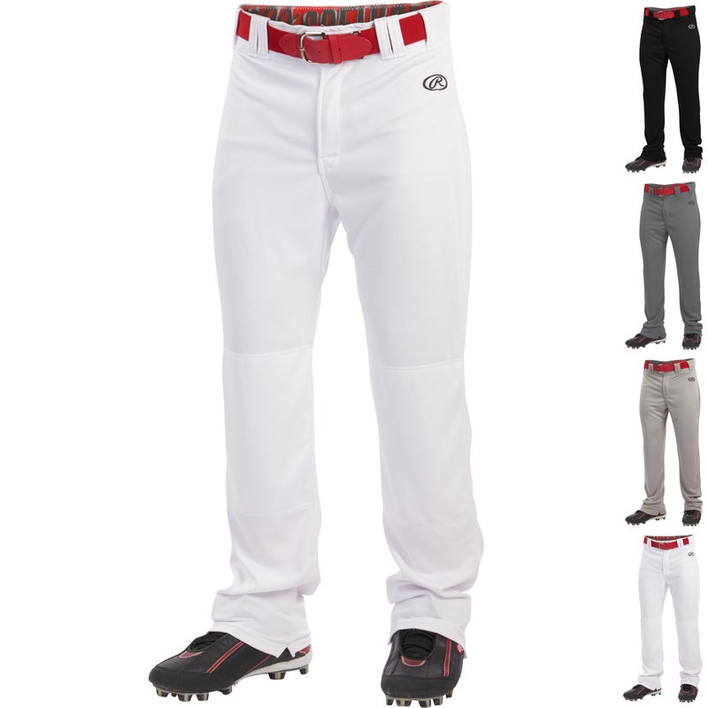 Rawlings رولينغز | سلسلة الإطلاق بنطلون بيسبول كامل الطول | شباب XX-كبير | أبيض - Image 1
